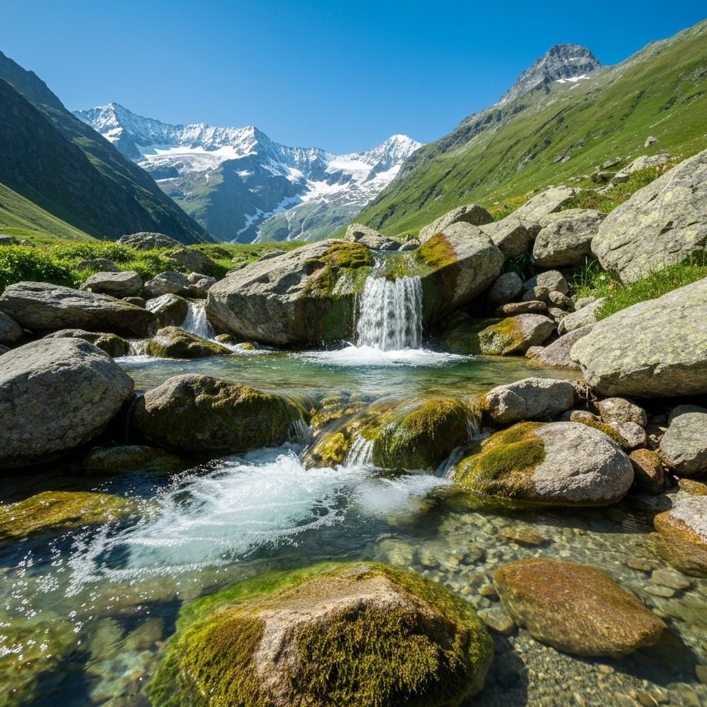 Klares Alpenwasser